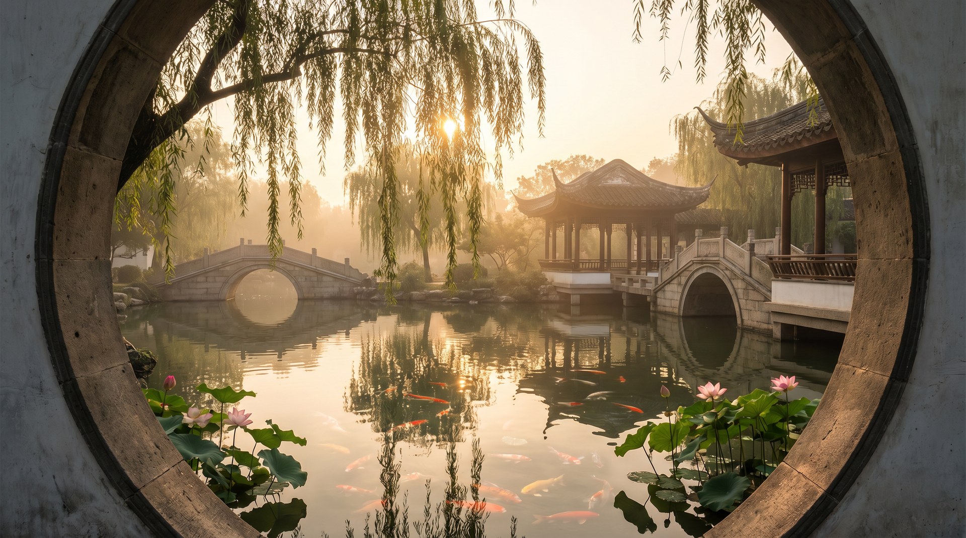 樱花视频东方意境馆-古典园林意境视频